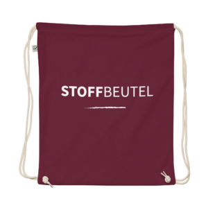 Stoffbeutel Burgunder Rot